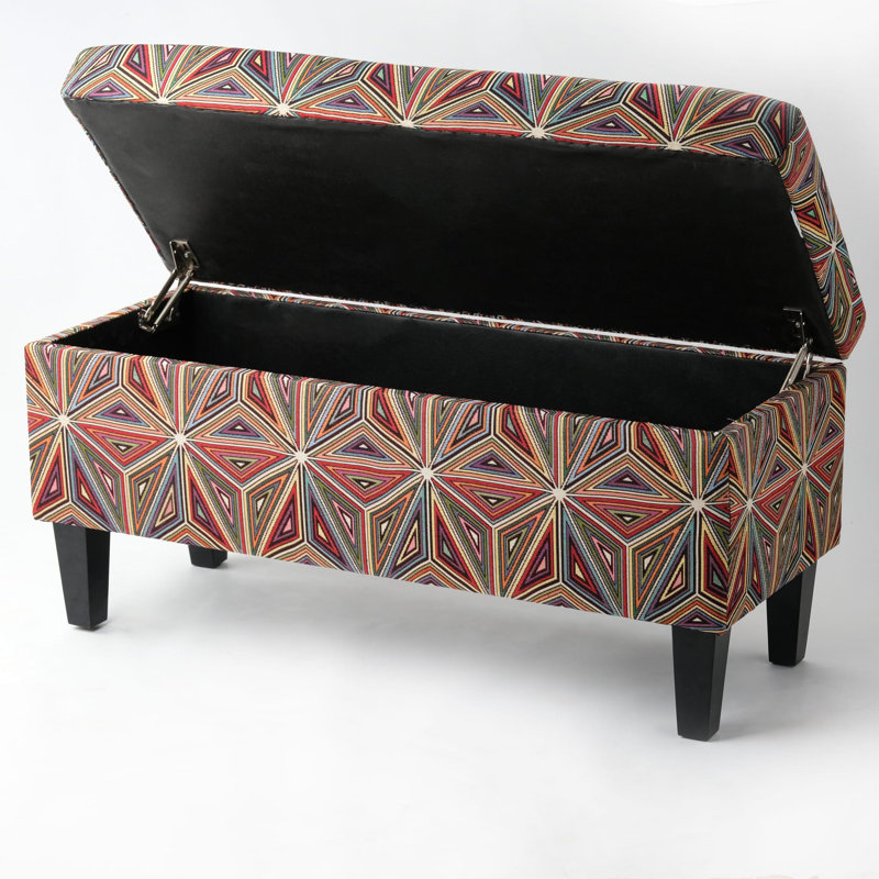 Edmund Upholstered Storage Bench, H47 x W45 x D30cm