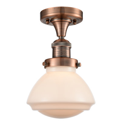 Plafonnier semi-encastré 1 lumière 6,75 po Chesterville
