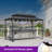 Aluminum Hardtop Grill Gazebo with Lighted-111480740-111480741