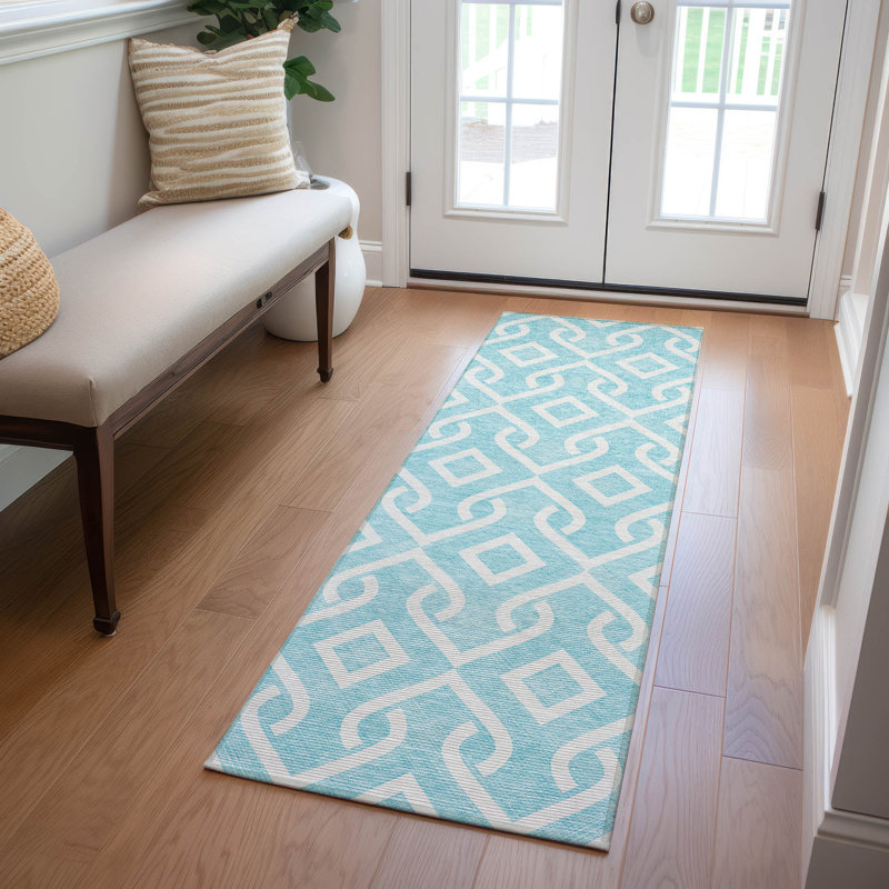 Tapis intérieur / extérieur Michaella, Tapis de couloir 2 pi 3 po x 7 pi 6 po