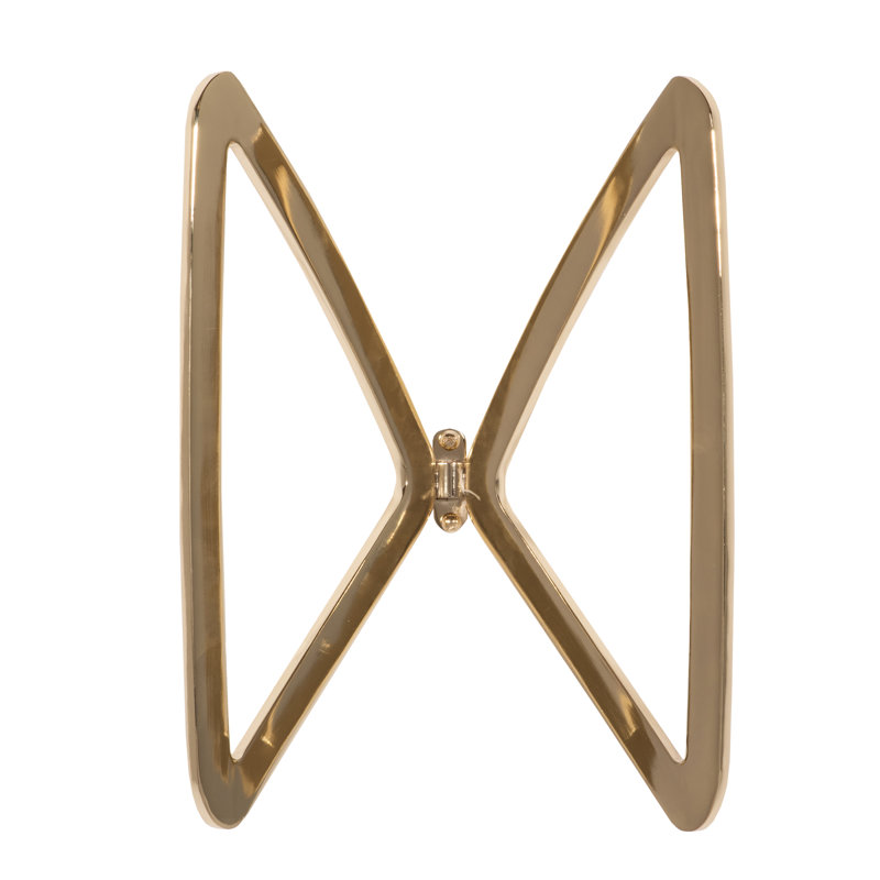 Butterfly Wall Décor, Plated Brass