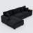 Luxurious Corduroy L-Shaped Sectional Sofa With Reversible Chaise, Hidden Storage, And Plush Cushions For Modern Living Rooms-1129594698