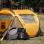 Tente de camping escamotable pour 3 personnes, tente de randonnée portative et imperméable pour famille avec sac de transport-88719472