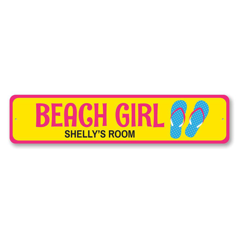 Plaque de plage en aluminium, H 6 po x l 24 po x P 0,063 po