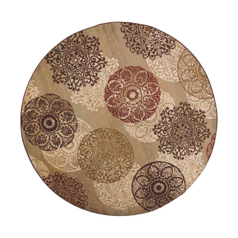 Pettingill Sage Green Area Rug, Round 7'7"