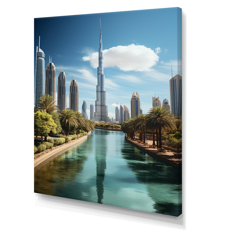 Impression sur toile Cityscapes, H 40 po x l 30 po x P 1,5 po, Toile tendue