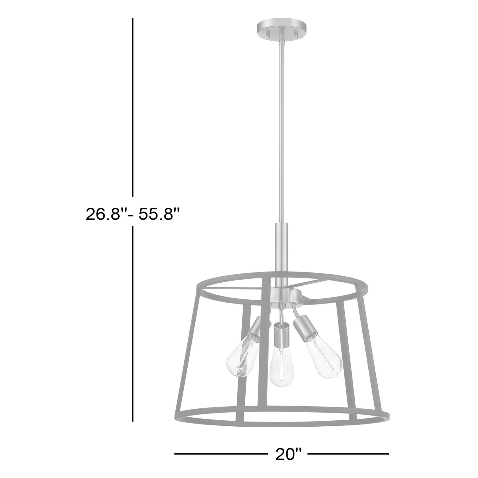 Brielle 3 - Light Dimmable Geometric Chandelier