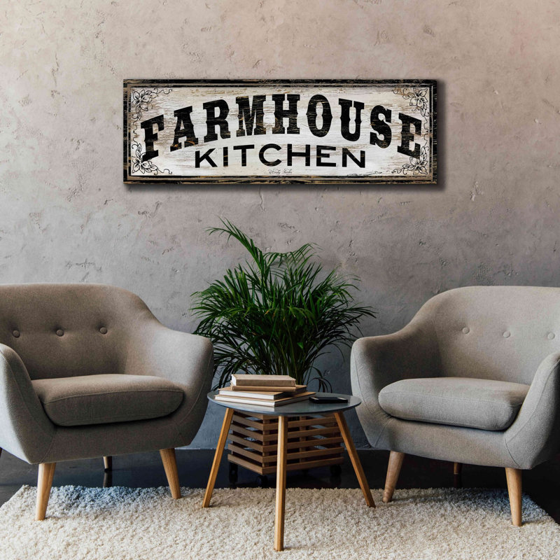 'Farmhouse Kitchen' by Cindy Jacobs, Canvas Wall Art, 20" H x 60" W x 1.5" D