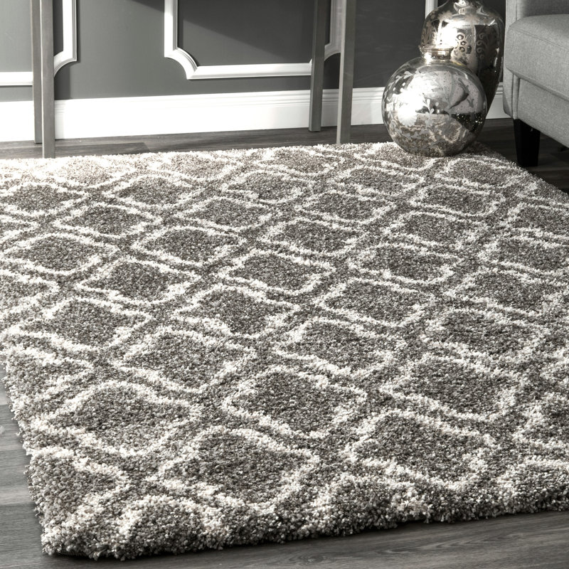 Tapis gris foncé Ramey, Rectangle 5 pi x 8 pi