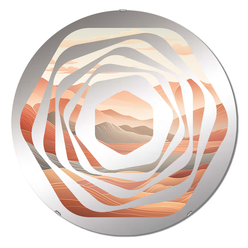 Fineview - Miroir décoratif Amorphe, 23,6 po x 23,6 po