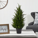 18in. Cedar Artificial Tree with LED Lights UV Resistant (Indoor/Outdoor)