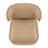Sardinia Vegan Leather Dining Chair With Casters-101479845