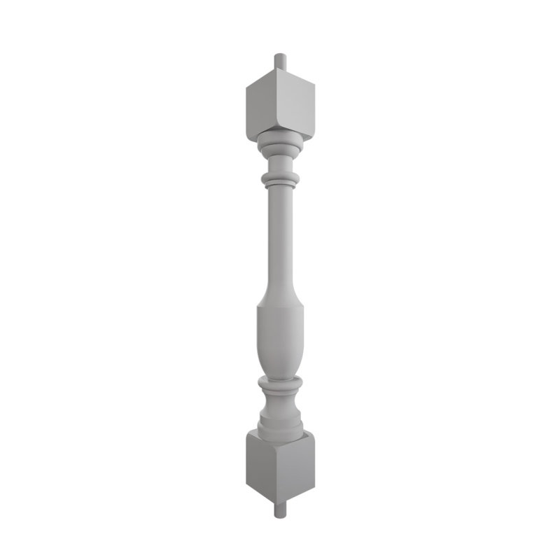 Endurathane 500 Series Lincoln Baluster, polyuréthane apprêté en usine, H 24 po x l 2,5 po x P 2,5 po
