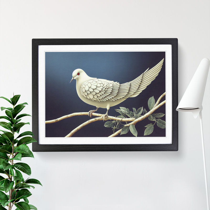Great Dove Bird - Print, Black, 46cm H x 64cm W