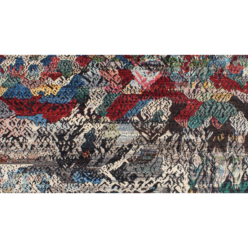 Geometric Hand Knotted 276cm X 360cm Area Rug