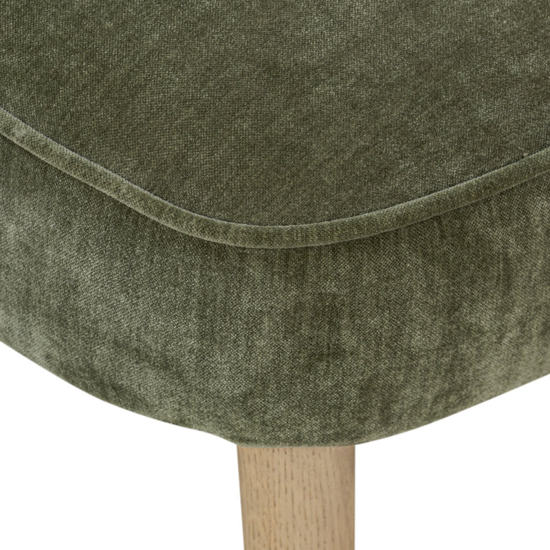 Orville Dining Chair-Cambric Ivory, Amici Moss
