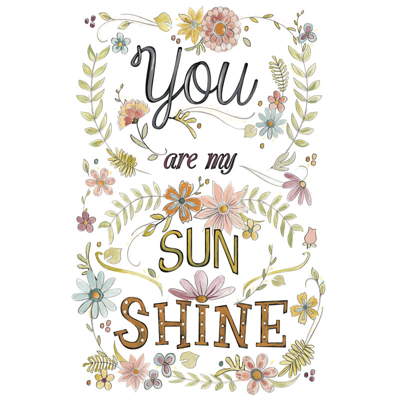 Sweet Sayings I by June Erica Vess - Painting Print, 91cm H x 61cm W, Wrapped Canvas