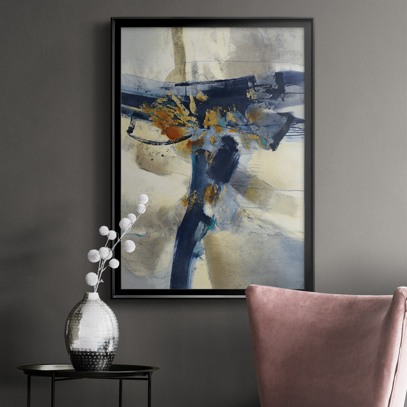 Explosion encadrée sur papier, Noir, H 36,5 po x l 26,5 po x P 1,25 po