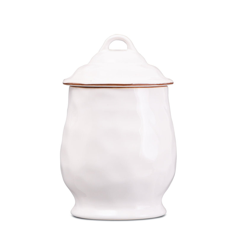 Cantaria Medium Canister - Almost Yellow, White