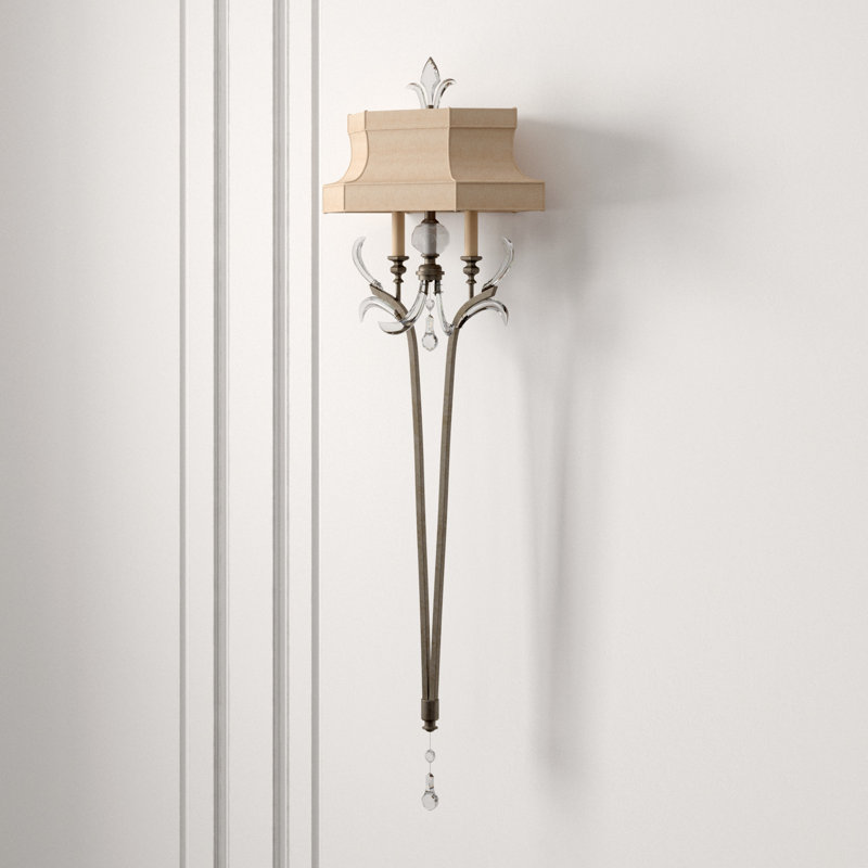 Beveled Arcs 2 - Light Wallchiere, Muted Silver Leaf