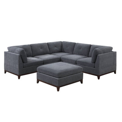 Danhiccy Upholstered L-Shaped Sectional Symmetrical