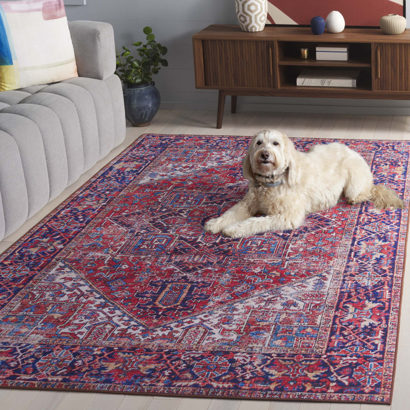 Tapis oriental lavable à la machine Dewalt Performance, Rectangle de 5 pi x 8 pi