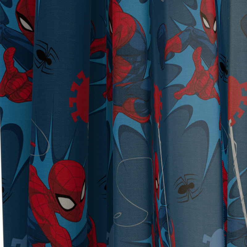 Spiderman Spidey Daze 63 In Drapes