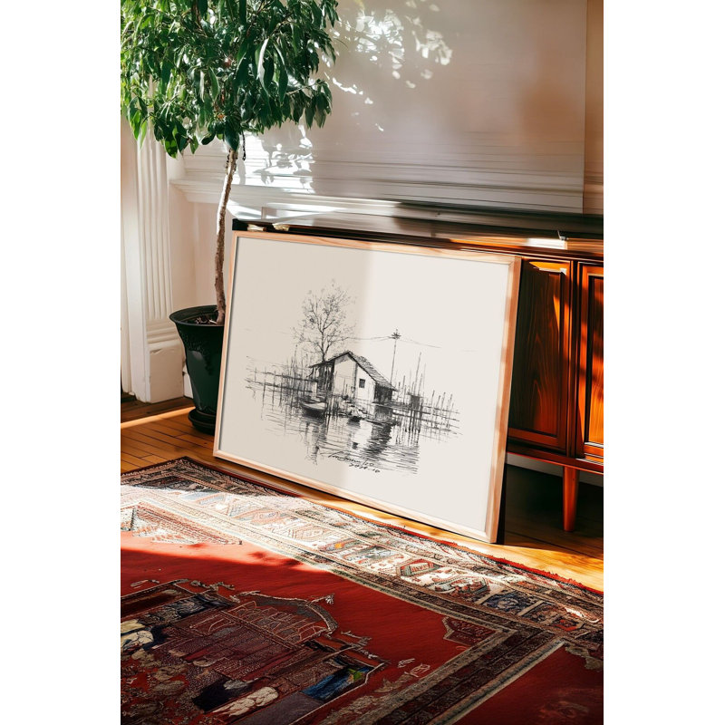 Peinture décorative encadrée