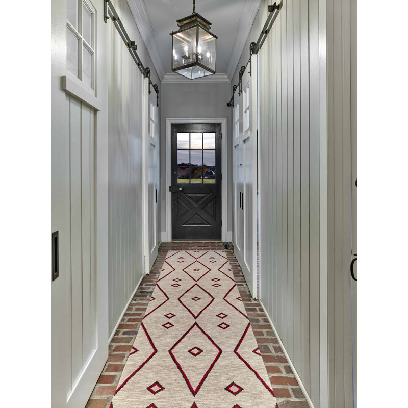 Mesa Wool Geometric Area Rug, Runner 3' x 15'