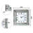 Jeni Mirrored Wall Clock with Diamond-1946473616