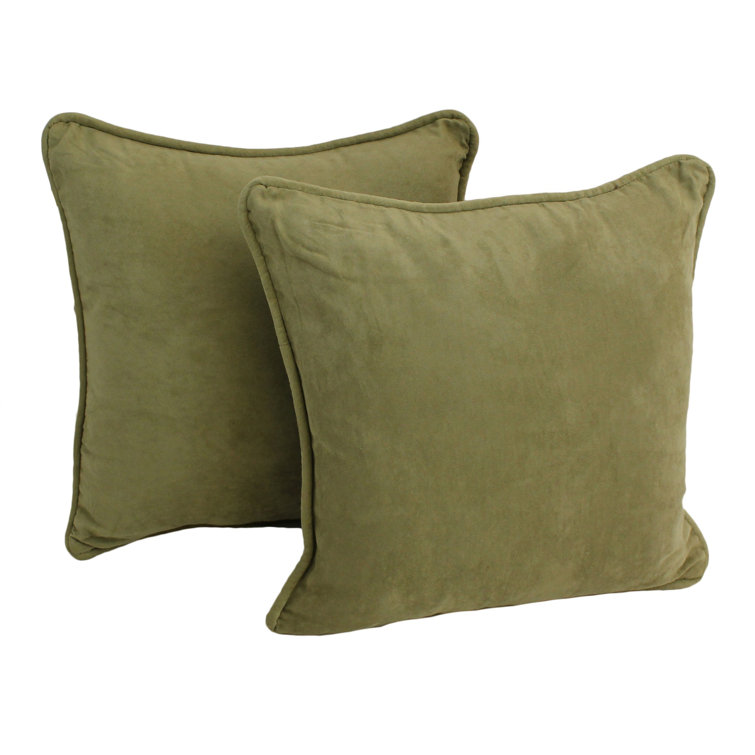 Microsuede Reversible Throw Pillow