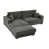 Chenille gris foncé