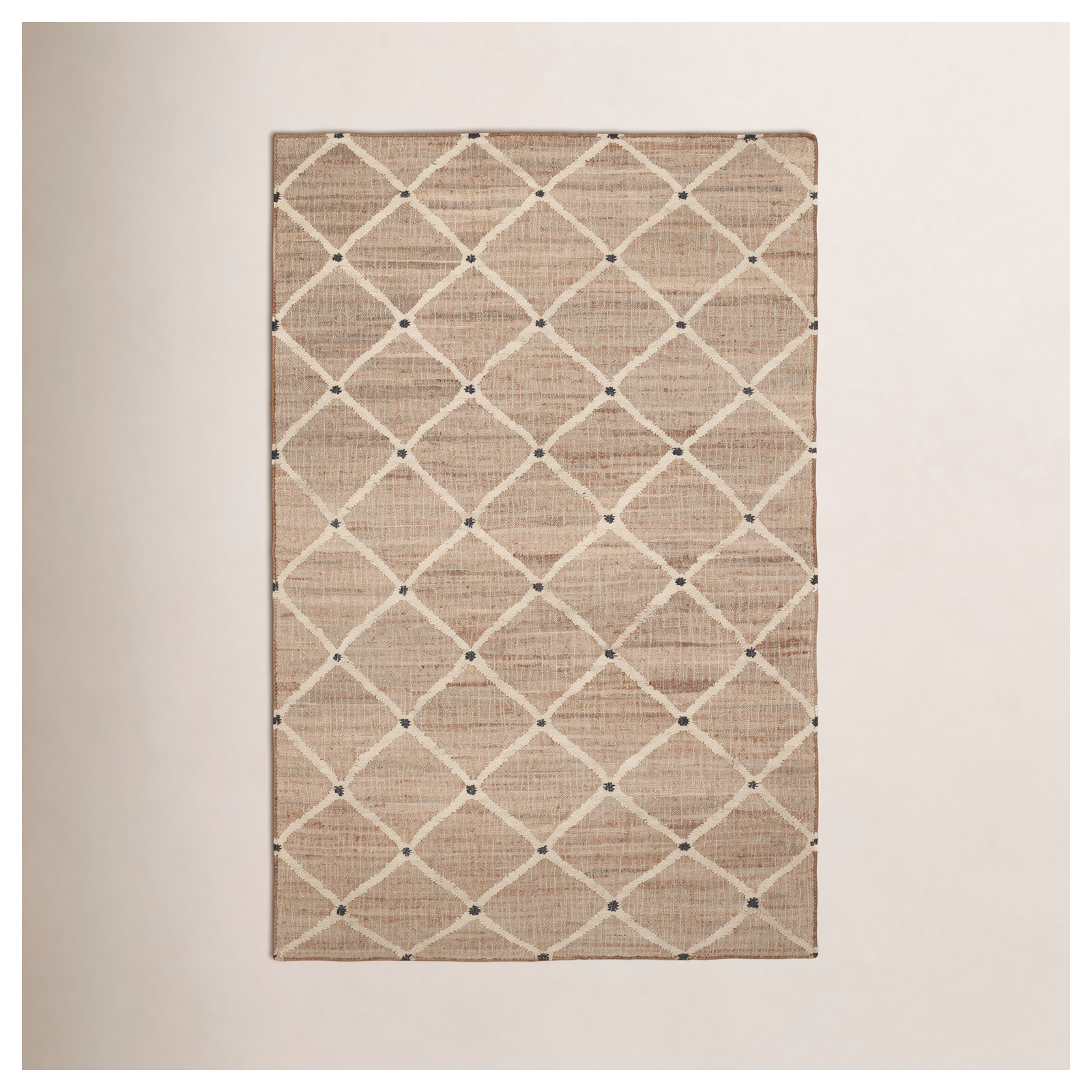 Kali Natural Handwoven Jute Rug, Rectangle 4' x 6'