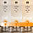 Modern Brown 4-light Led Pendant Chandelier, Adjustable Height