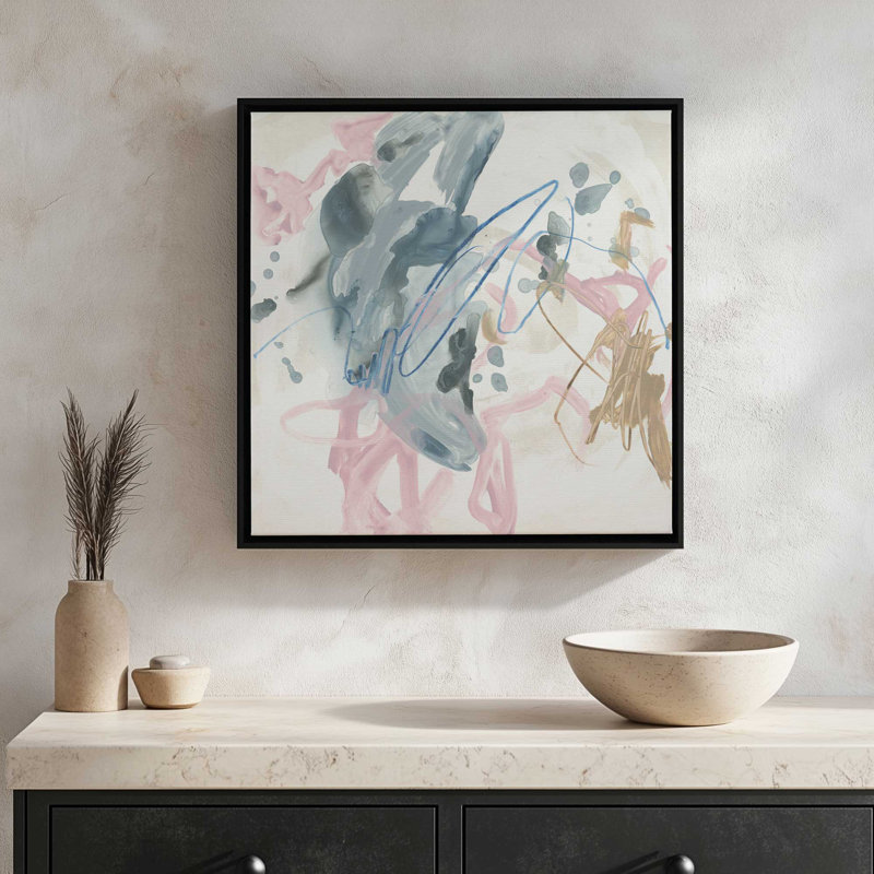 «Agate Freeway I» par June Erica Vess, reproduction d'art sur toile, Noir, Impression dans un cadre flottant sans passe-parto