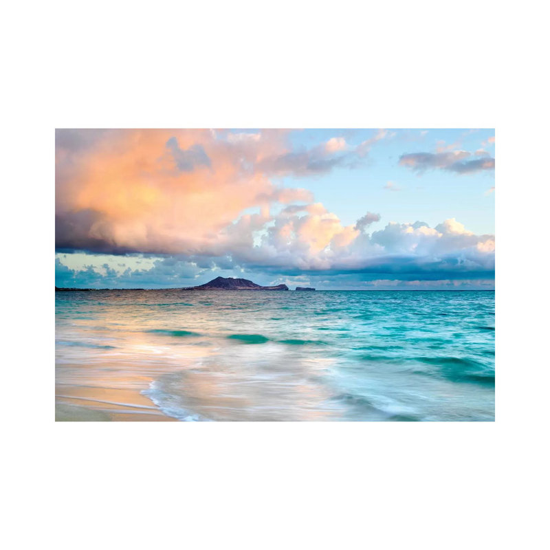 «Lanikai Beach près de Honululu» par Susanne Kremer - photographie sur toile tendue, H 8 po x l 12 po x P 0,75 po