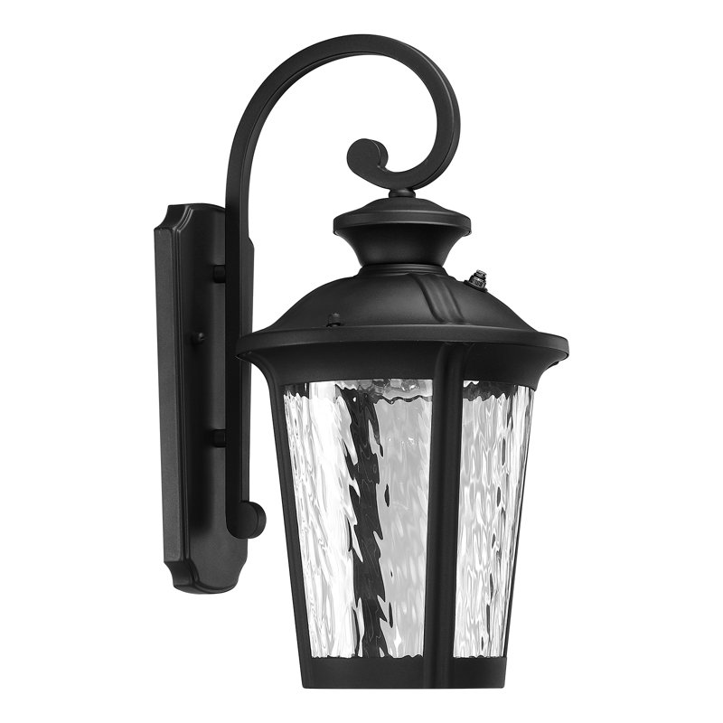 Coman 19" H Integrated LED Dusk to Dawn Outdoor Wall Light