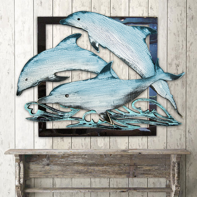 Handmade Coastal Wall Decor on Wood, 26" H x 18" W