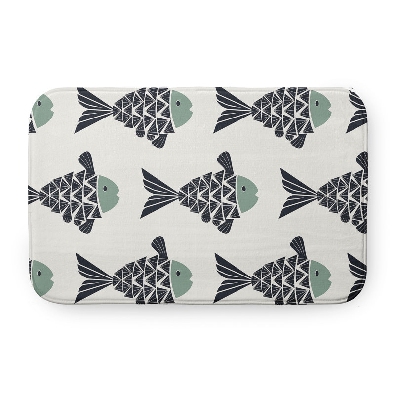 Tapis de bain Beach, L 21 po x L 34 po, Vert