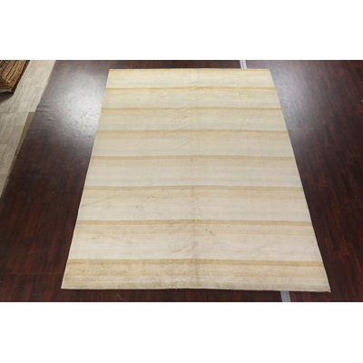 Tapis népalais à teinture végétale noué à la main 10 x 14