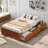 Dianka Solid Wood Storage Bed-407645284