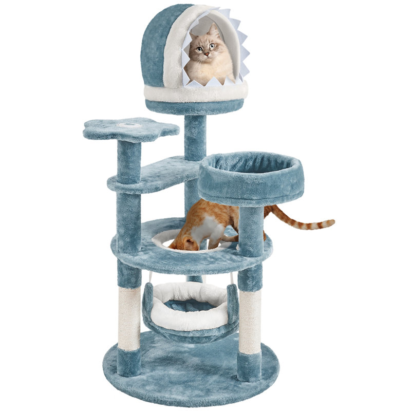 115cm Tall Ocean-themed Cat Tree