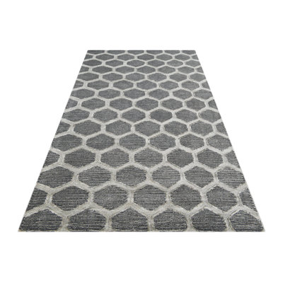 Montana Geometric Wool Hand Woven Area Rug