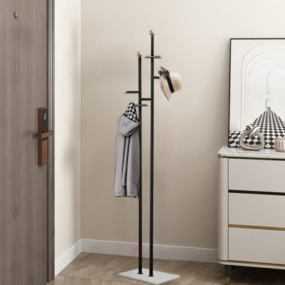 Coat Rack Freestanding With Marble Base