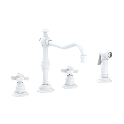 Fairfield Double Handle Kitchen Faucet with Side Spray