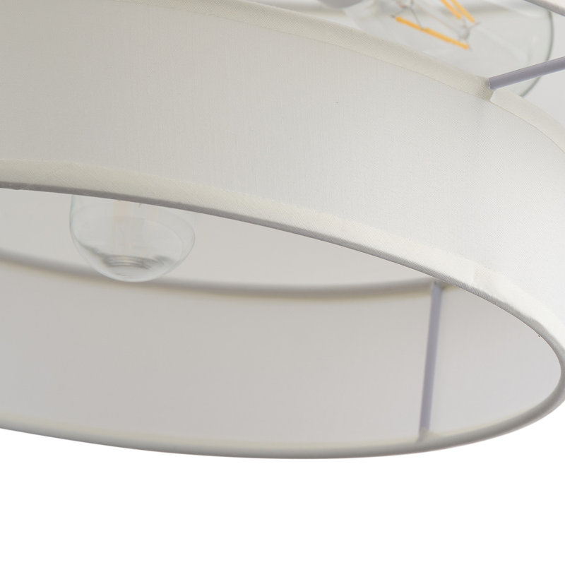 Luminaire suspendu 5 lumières beige