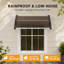 Luch 100 cm W x 75 cm D Polycarbonate Door / Window Awning