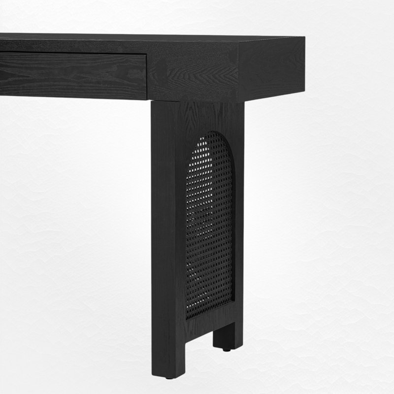 Console 51,93 po, Noir antique
