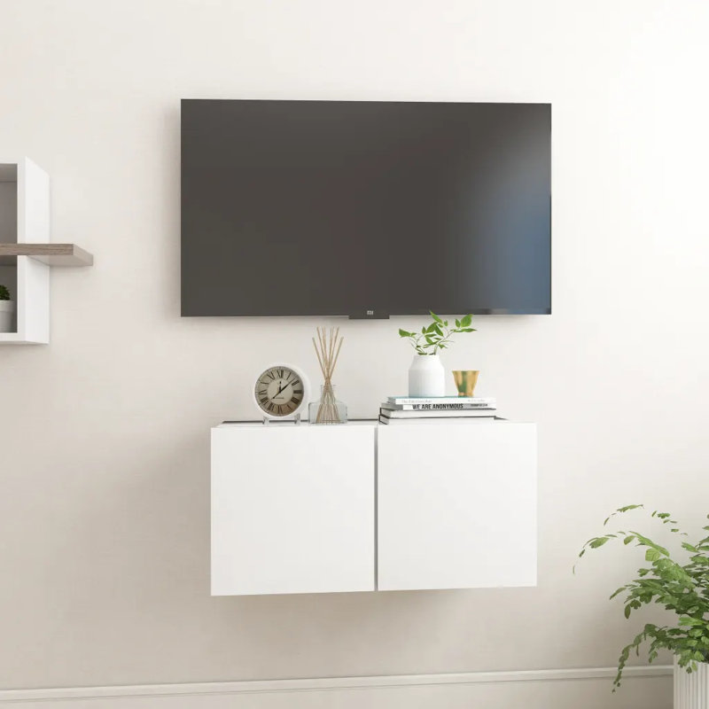 Goer Hanging TV Cabinet 60x30x30 cm, Concrete Grey