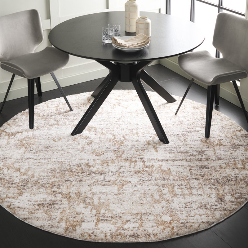 Esenler Performance Abstract Rug, Round 6'7"